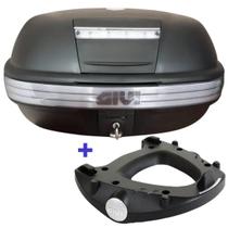 Baú Givi 46 Litros Monokey E460 Fumê + Base M5 Monokey