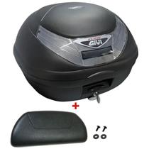 Baú Givi E350nt Monolock Flow Fumê 35 Litros + Encosto Traseiro Givi Baú Givi E350nt Monolock Flow Fumê 35 Litros + Encosto Traseiro Givi