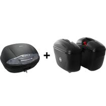 Baú Givi E450 45 Litros + Givi E21 Lateral 21l Universal