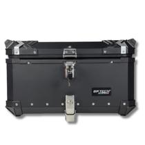 Bau gp tech para moto traseiro de aluminio preto m65 litros Bau gp tech para moto traseiro de aluminio preto m65 litros