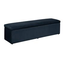 Baú Helena 193Cm Calçadeira Estofada Suede Diversas Cores