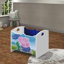 Baú Infantil Caixa Organizadora de Brinquedos Peppa ou George