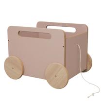 Baú Infantil Organizador de Brinquedos com Rodinhas - Midi ROSA Baú Infantil Organizador de Brinquedos com Rodinhas - Midi ROSA