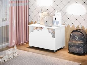 Baú Infantil Organizador De Brinquedos Nuvem Branco Baú Infantil Organizador De Brinquedos Nuvem Branco