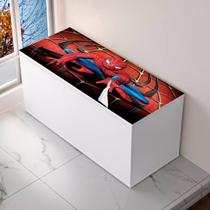 Bau Infantil para brinquedos e objetos MDF Homem Aranha