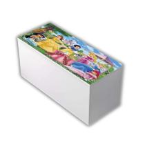 Bau Infantil para brinquedos e objetos MDF Princesas Bau Infantil para brinquedos e objetos MDF Princesas
