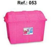 Baú infantil rosa 43l brinquedo - 053 - Usual Utilidades