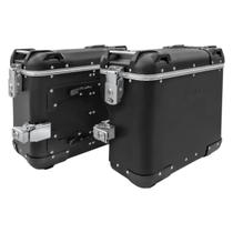 Baú Lateral Alumínio Preto Fosco Ushuaia BMW Adventure Scam