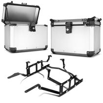 Baú lateral super adventure + suporte tiger 1200 Baú lateral super adventure + suporte tiger 1200