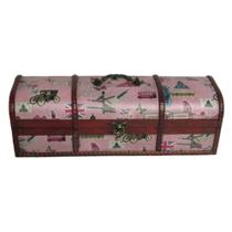 Bau Madeira Rosa Design Reino Unido Caixa com Trava Bau Madeira Rosa Design Reino Unido Caixa com Trava