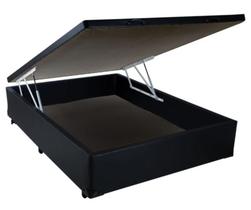 Baú material sintético Preto Casal Sonobox (138x188x42) Baú material sintético Preto Casal Sonobox (138x188x42)