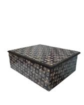 Baú Mdf Médio Preto E Amarelo Baú Mdf Médio Preto E Amarelo