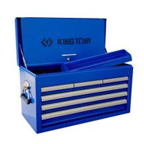 Baú Metálico tipo Gabinete com 6 Gavetas 87411-6B - AZUL - KING TONY Baú Metálico tipo Gabinete com 6 Gavetas 87411-6B - AZUL - KING TONY