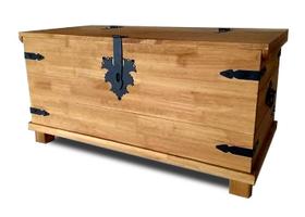 Baú Mexicano Solteiro Madeira Maciça