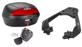 BAU MOTO 45L MONOLOCK SIMPLY E450N GIVI + SUPORTE SCAM Honda Cb 300f Twister Cb300f