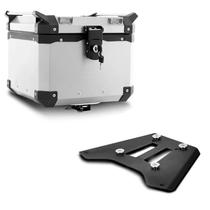 Baú Moto Alumínio Top Case 35 Litros + Base de Fixação BMW GS 1200 Premium BMW R 1200 GS 2013 À 2019