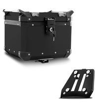 Baú Moto Alumínio Top Case 35 Litros + Base de Fixação Tiger 1200 2014 À 2018