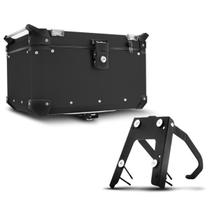 Baú Moto Alumínio Top Case 48 Litros + Base de Fixação Super Adventure BMW G 650 GS 2010 À 2015