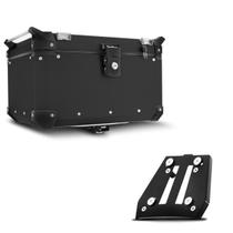 Baú Moto Alumínio Top Case 48 Litros + Base de Fixação Tiger 1200 2014 À 2018