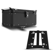 Baú Moto Alumínio Top Case 56 Litros + Base de Fixação Super Adventure XL 1000 Varadero 2007 À 2011