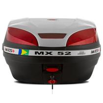 Baú Moto Bauleto Mixs 52 Litros Bagageiro Mx52 Universal Com Chave