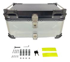 Bau Moto Bauleto Universal 65l Com Base Traseiro Aluminio Bau Moto Bauleto Universal 65l Com Base Traseiro Aluminio