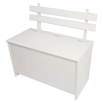 Baú multiuso com assento cl 001 branco - completa móveis