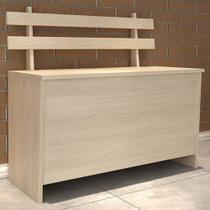 Baú multiuso com assento cl 001 carvalho - completa móveis