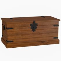 Baú Multiuso de Madeira Maciça Imperial 94 cm Imbuia Fosco