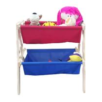 Baú Organizador de Brinquedos Bonecas Carrinho Educativo