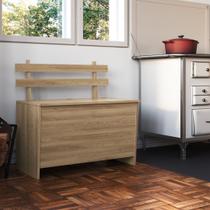 Baú Organizador de Madeira com Assento