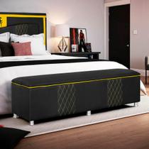 Baú Organizador Fighter Para Quarto Gamer 160cm material sintético