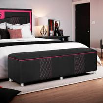 Baú Organizador Fighter Para Quarto Gamer 195cm material sintético