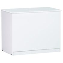 Baú Organizador Multiuso Amanda 1 Porta 95cm Branco