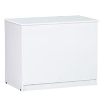 Baú Organizador Multiuso Amanda Big Retangular 95x56cm Branco - Abmaza Baú Organizador Multiuso Amanda Big Retangular 95x56cm Branco - Abmaza