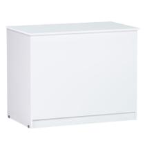 Baú Organizador Multiuso Amanda Big Retangular 95x56cm Branco - Desk Design - AJL Móveis