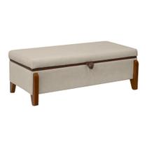 Baú Organizador Puff Bali 140 cm Bouclé Para Quarto e Sala Baú Organizador Puff Bali 140 cm Bouclé Para Quarto e Sala