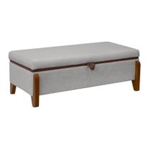 Baú Organizador Puff Bali 140 cm Bouclé Para Quarto e Sala Baú Organizador Puff Bali 140 cm Bouclé Para Quarto e Sala
