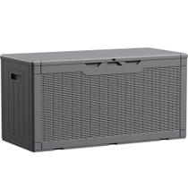 Baú Organizadora Devoko 121x54x62 cm à Prova d'Água com Fechadura, Cinza Baú Organizadora Devoko 121x54x62 cm à Prova d'Água com Fechadura, Cinza
