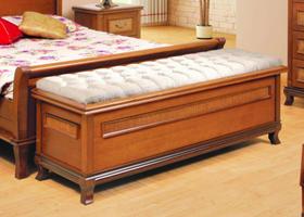 Baú para Quarto de Casal Estofado 1,40m - Athenas Montanhês