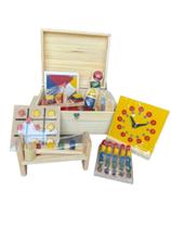 Baú Pedagógico com 10 Jogos Educativos - Toy Trade Oficial