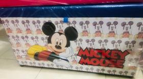 Baú Personagens Infantil Azul Estampado Mickey Mouse
