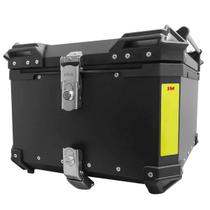 Baú Preto Com Forração Modelo Space 45 Litros Reforçado