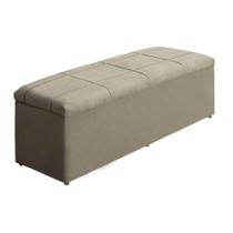 Baú Recamier 1,20-Suede Bege