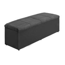 Baú Recamier Calçadeira 1,58-suede Marrom