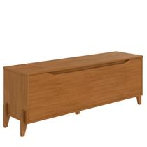 Baú Recamier Cama Box Casal Quarto Multifuncional Guarda Volumes Multiuso Montessoriano Brinquedos Pés em Madeira Maciça Decoração Lua - Cedro - CASA D