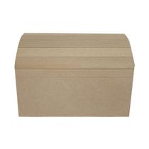 Baú Ripado Tamanho M 23cm Mdf Madeira