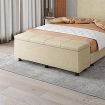 Baú Sapateira Estofada Casal 140 cm Marte Veludo - SkyBox Baú Sapateira Estofada Casal 140 cm Marte Veludo - SkyBox