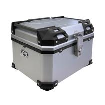 Baú Scam 42L Prata Ideal para Viagens com Fixação Universal