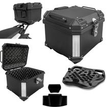 Bau SCAM Traseiro 42 Lts Top Case Leve C/forro Interno Encosto e Base Universal